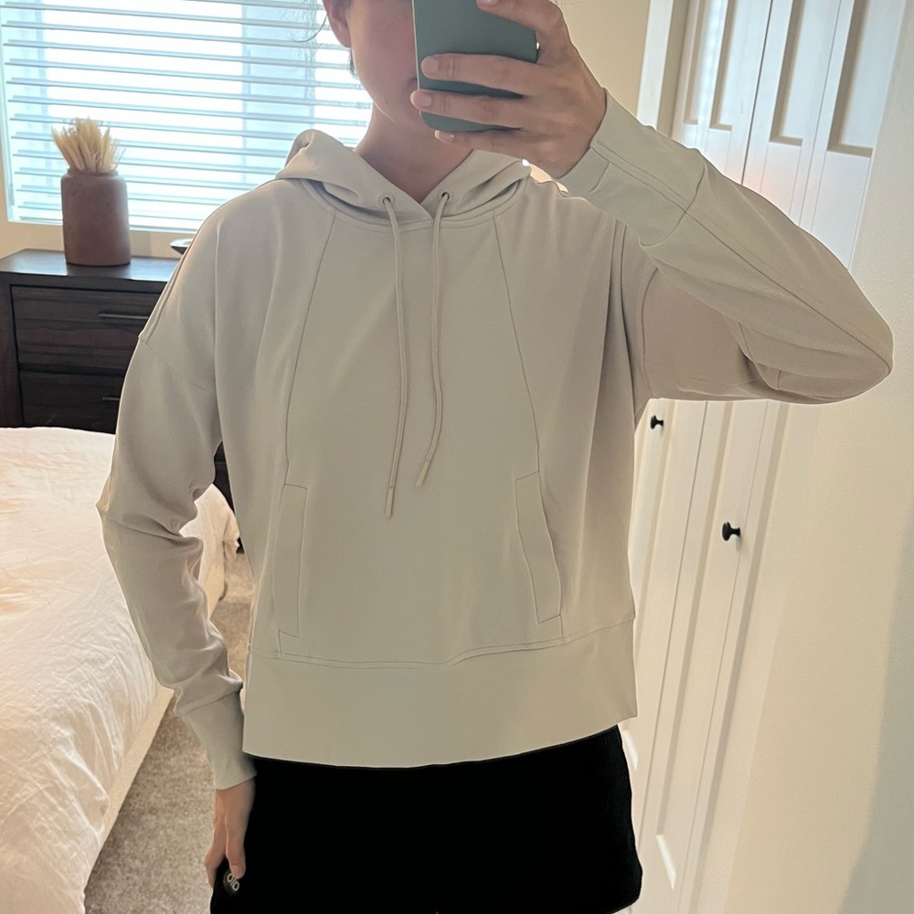 Athleta Cream Hoodie